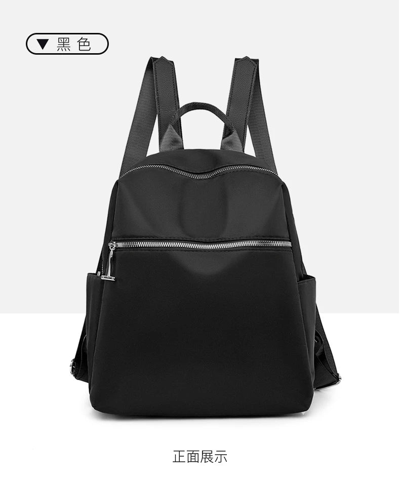 Women's Oxford Cloth Canvas Backpack - Travel Small Bag
