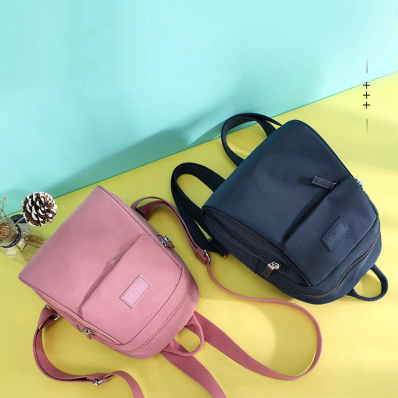 Mini Waterproof Nylon Women's Backpack