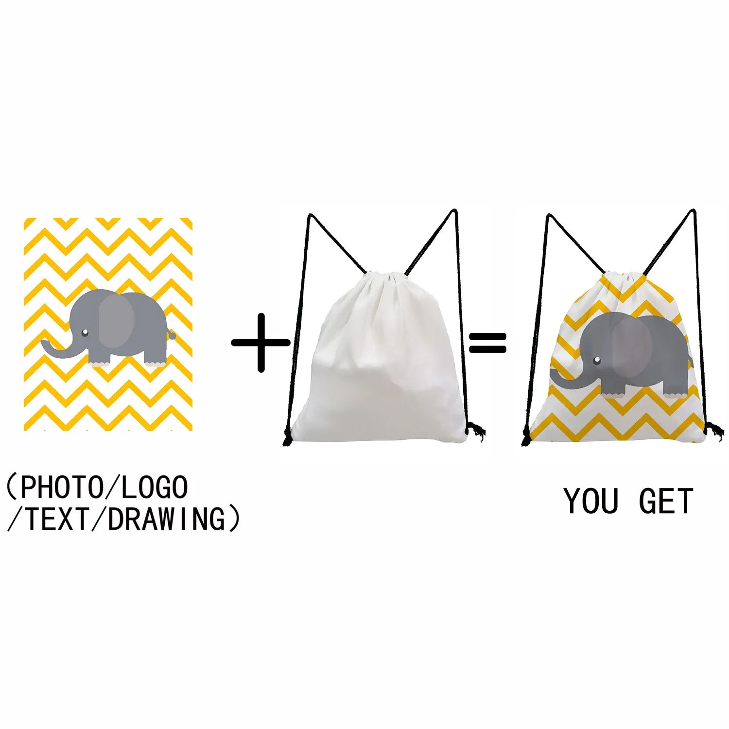 Starry Sky Print Drawstring Backpack for Students