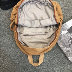 Canvas School Bag for Women Teenagers Student Daypack