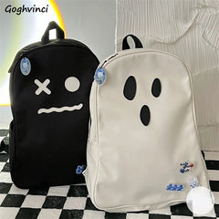 Women's Dark Academia Harajuku Backpack Hip Hop Patchwork Portable Travel Bag