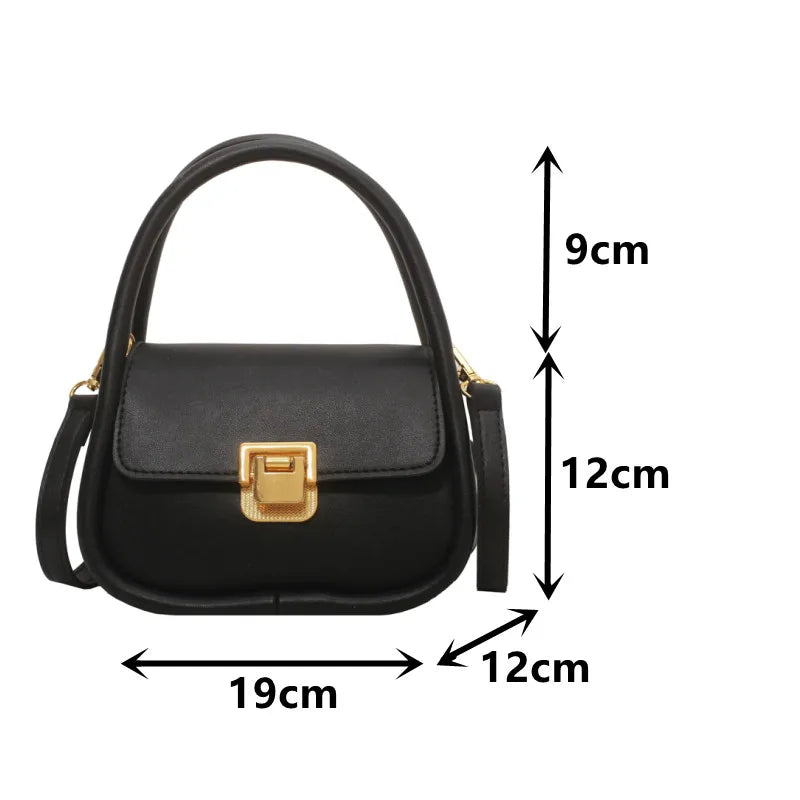Green Pu Leather Crossbody Bag Women Flap Messenger Handbag