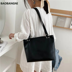 Leather Tote Bag Handbags Zipper Wide Bucket Clutch