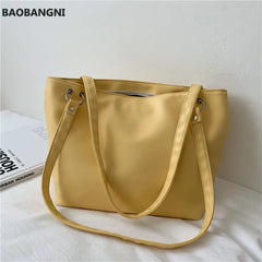 Leather Tote Bag Handbags Zipper Wide Bucket Clutch