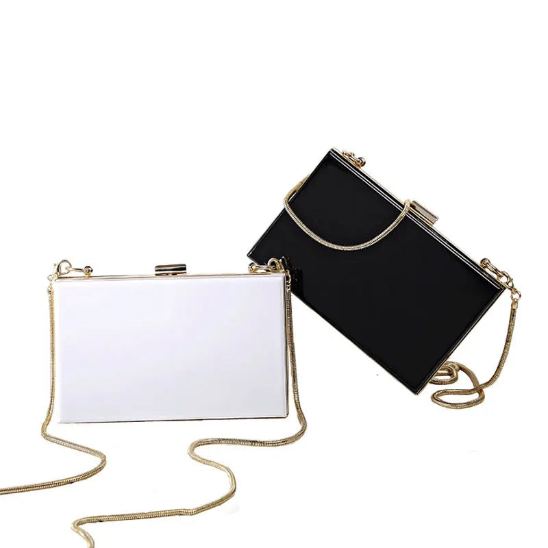 Acrylic Clutch Evening Bag Women Handbag Chain Mini Hand Dinner Banquet Package