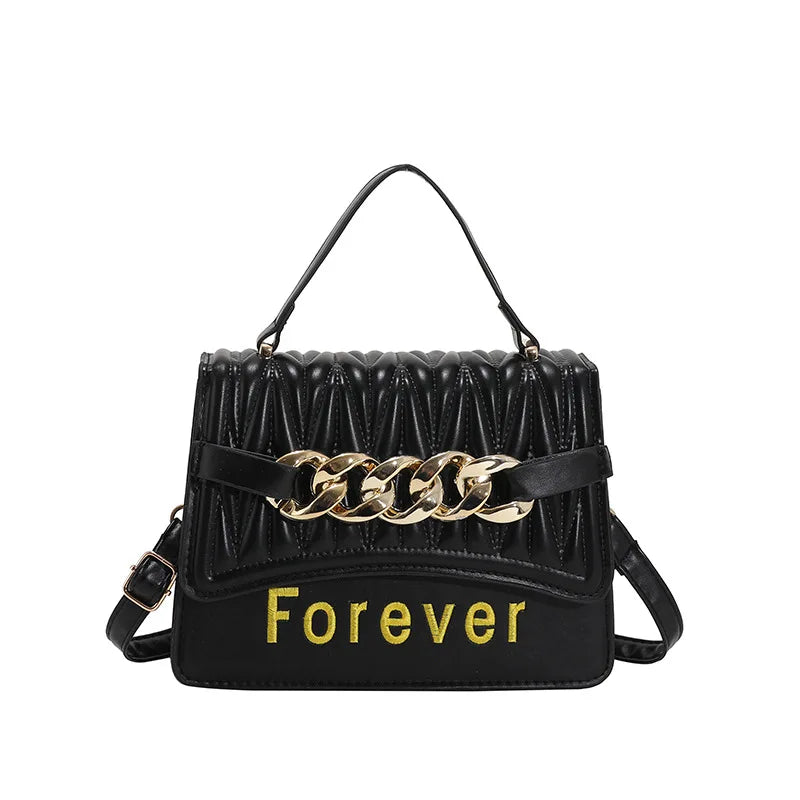 Retro Flow Portable Shoulder Messenger Bag Chain Small Square Bag