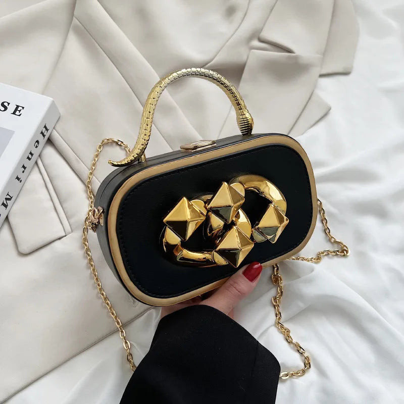Women Lady Travel Bag Soft Leather Hobos Bag Chain Handbags