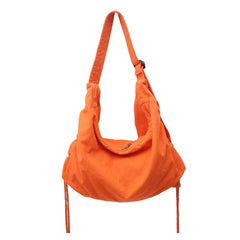 Large-Capacity Folding Canvas Shoulder Bag for Women