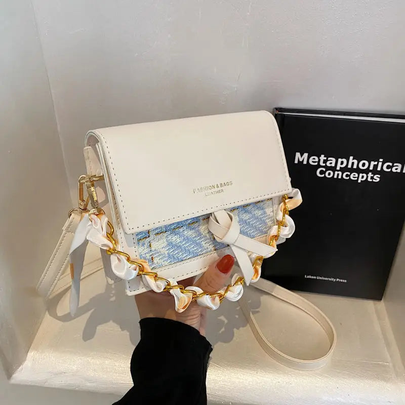 Women's One-shoulder Messenger Bag Student Ins Square Bag