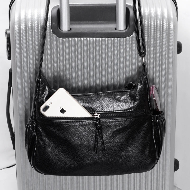 Women's Crossbody Messenger Bag Soft PU Leather Shoulder Bag