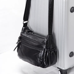 Women's Crossbody Messenger Bag Soft PU Leather Shoulder Bag