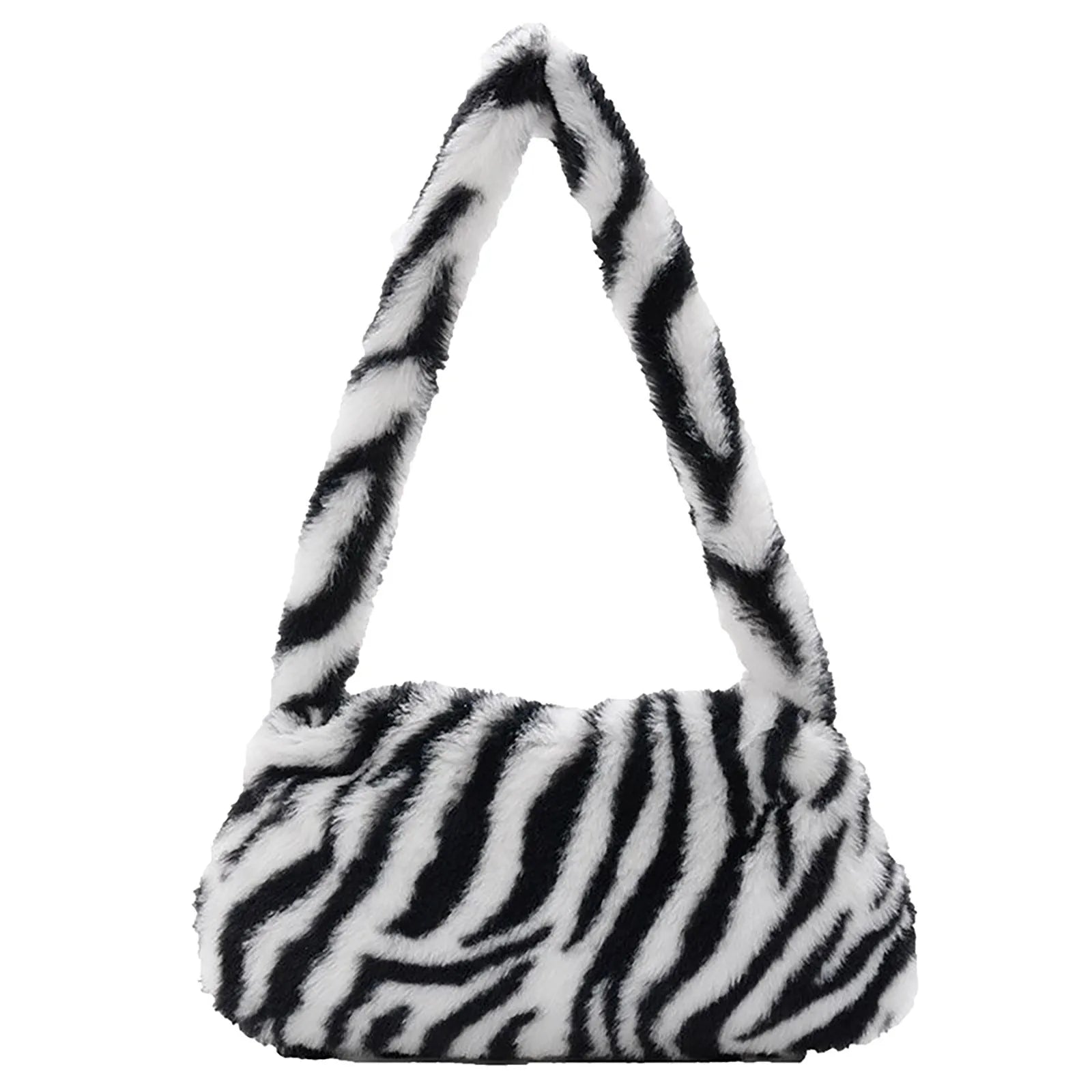 Furry Shoulder Bag Portable Underarm Messenger Handbag