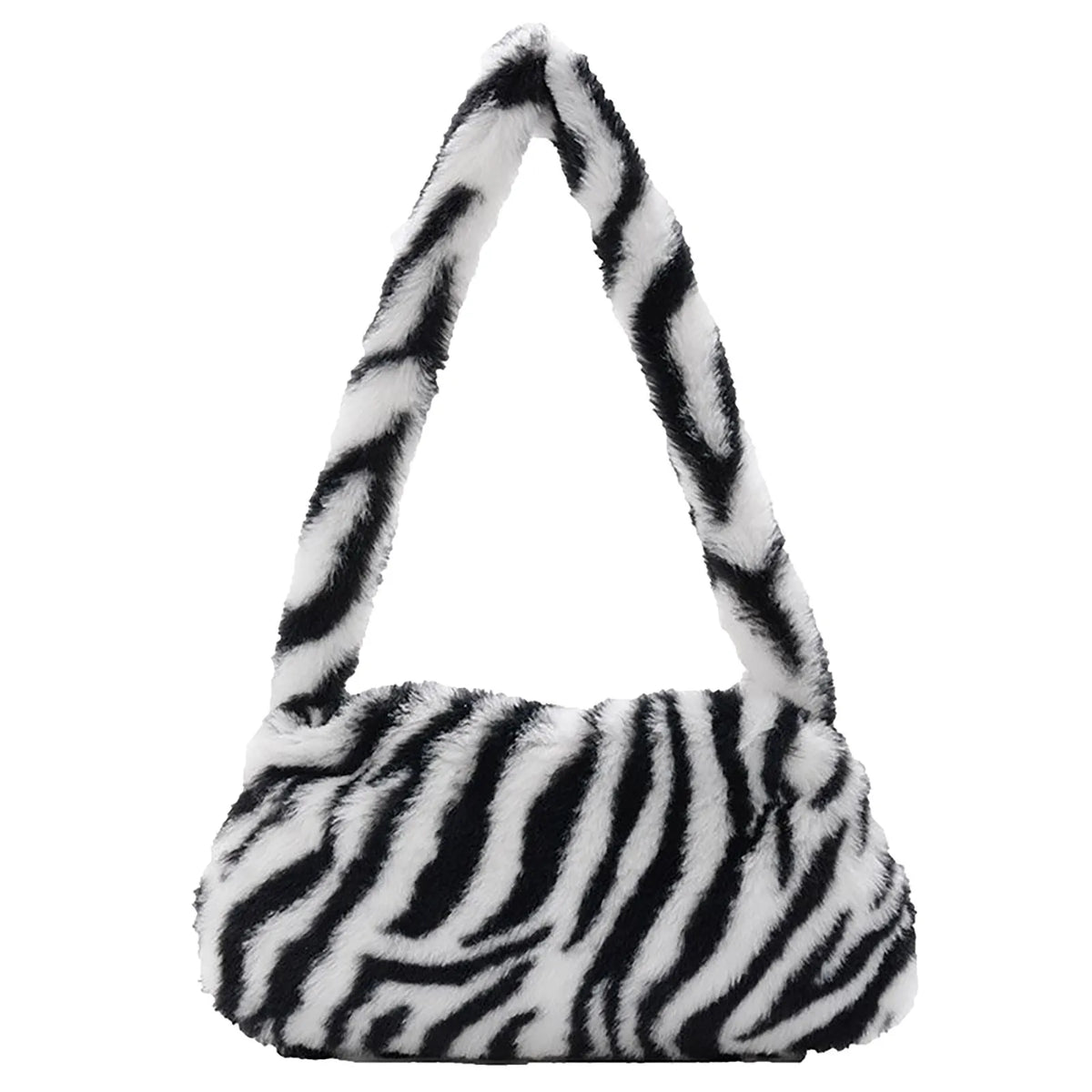 Furry Shoulder Bag Portable Underarm Messenger Handbag