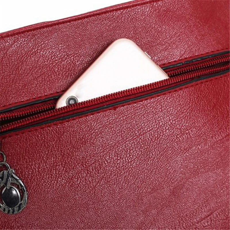 Women's Casual Shopping Tote PU Leather Shoulder Bag