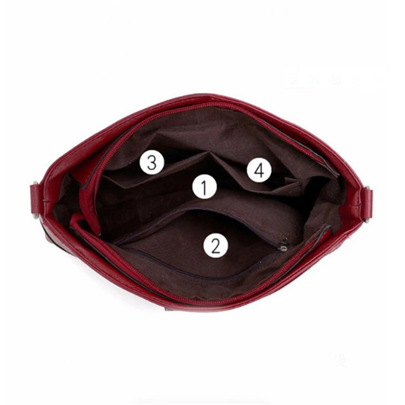 Women's Casual Shopping Tote PU Leather Shoulder Bag