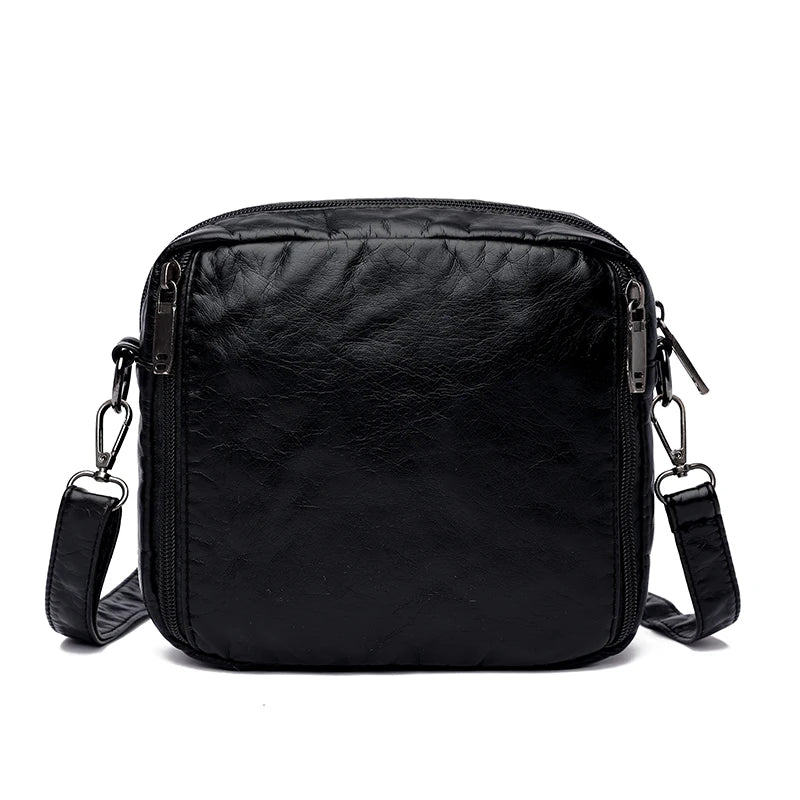 Women's Crossbody Shoulder Bag Flap Leather Mini Waist Bag