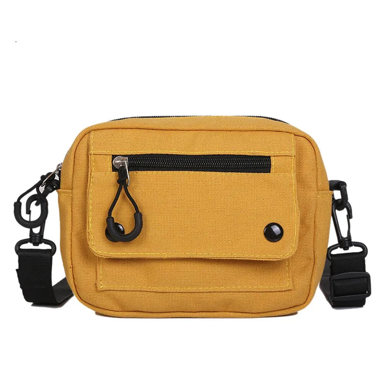 Canvas Handbag Zipper Shoulder Bag Casual Tote Outdoor Bag