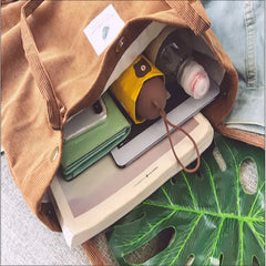 Corduroy Shoulder Bag Handbag