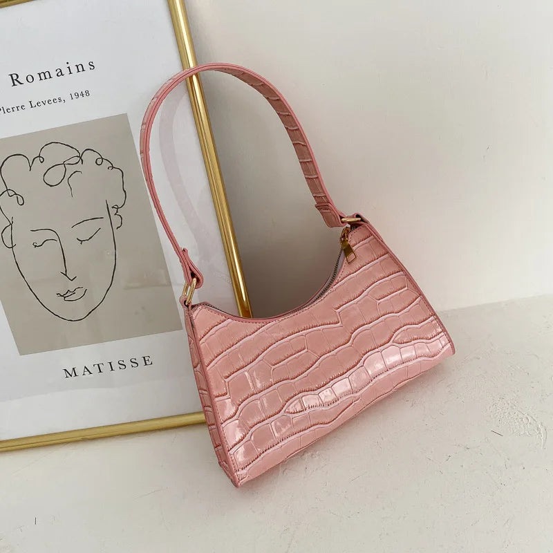 Retro Women's Totes Shoulder Bag PU Leather Chain Handbags