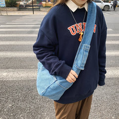 Denim Women's Crossbody Bag High Quality Messenger Shoulder Bag