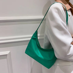 Women's Casual Nylon Shoulder Bag Zipper Tote Handbag