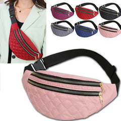 Women's Oxford Fanny Pack Waist Bag Crossbody Chest Bag Handbag