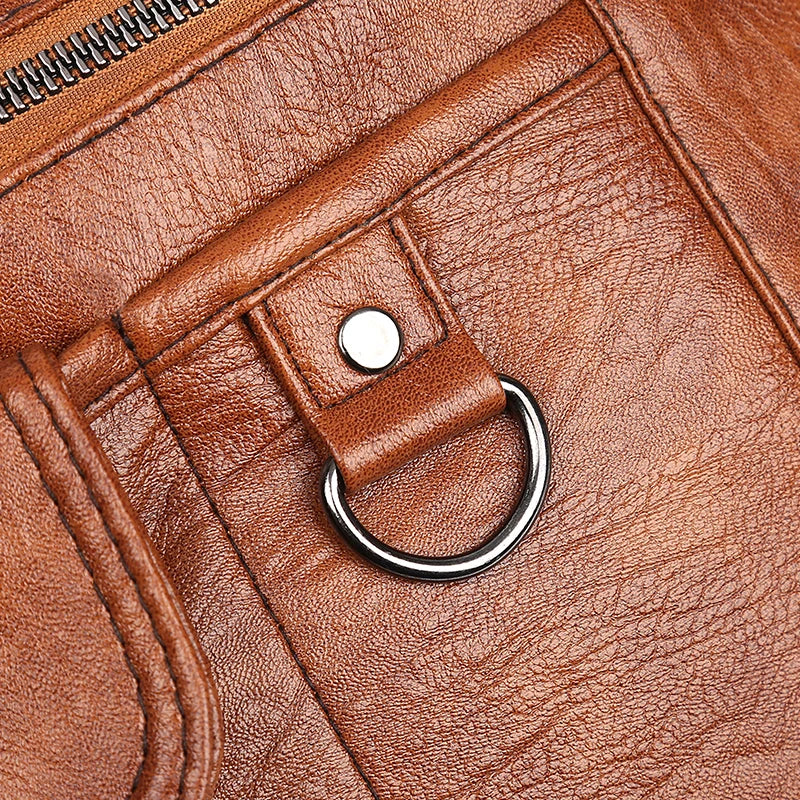 Pu Leather Shoulder Bag Women Casual Tote Ladies Bag High Capacity