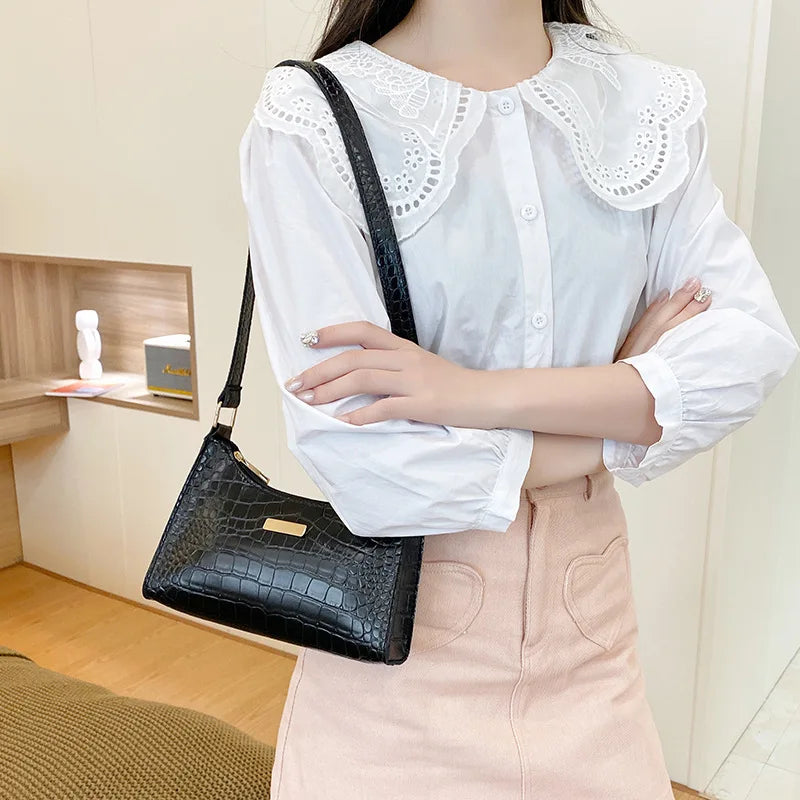 Retro Casual Totes Shoulder Bag PU Leather Handbags