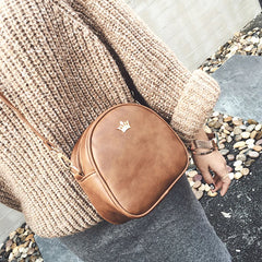 Women Shoulder Bag Handbag Phone Purses Imperial Crown PU Leather Small Crossbod