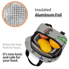 Ball Golf Insulated Lunch Bag for School Office Sports Golfing