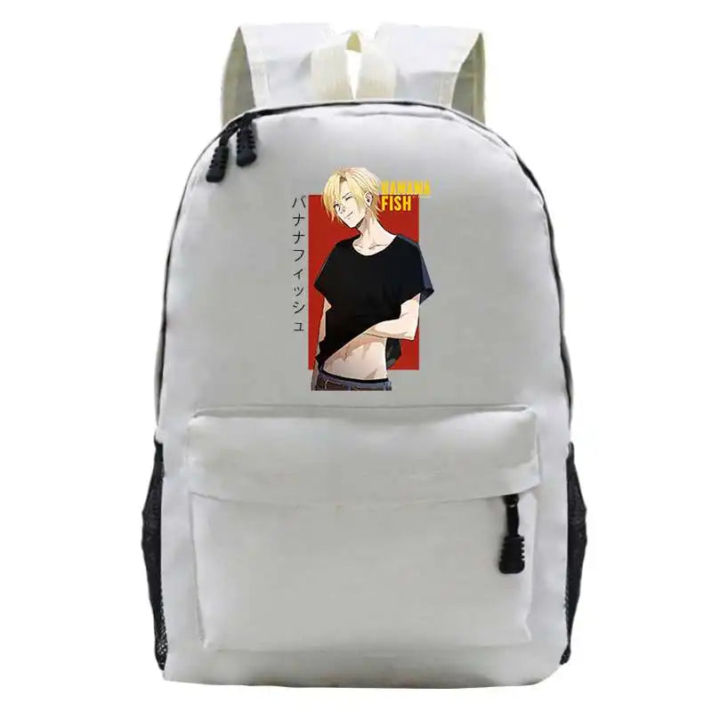 Banana Fish Canvas Backpack College School Bags