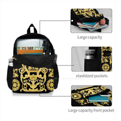 Baroque Prints Greek Ornament Goldenmeander Meandros Vintage Travel Laptop