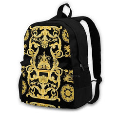 Baroque Prints Greek Ornament Goldenmeander Meandros Vintage Travel Laptop