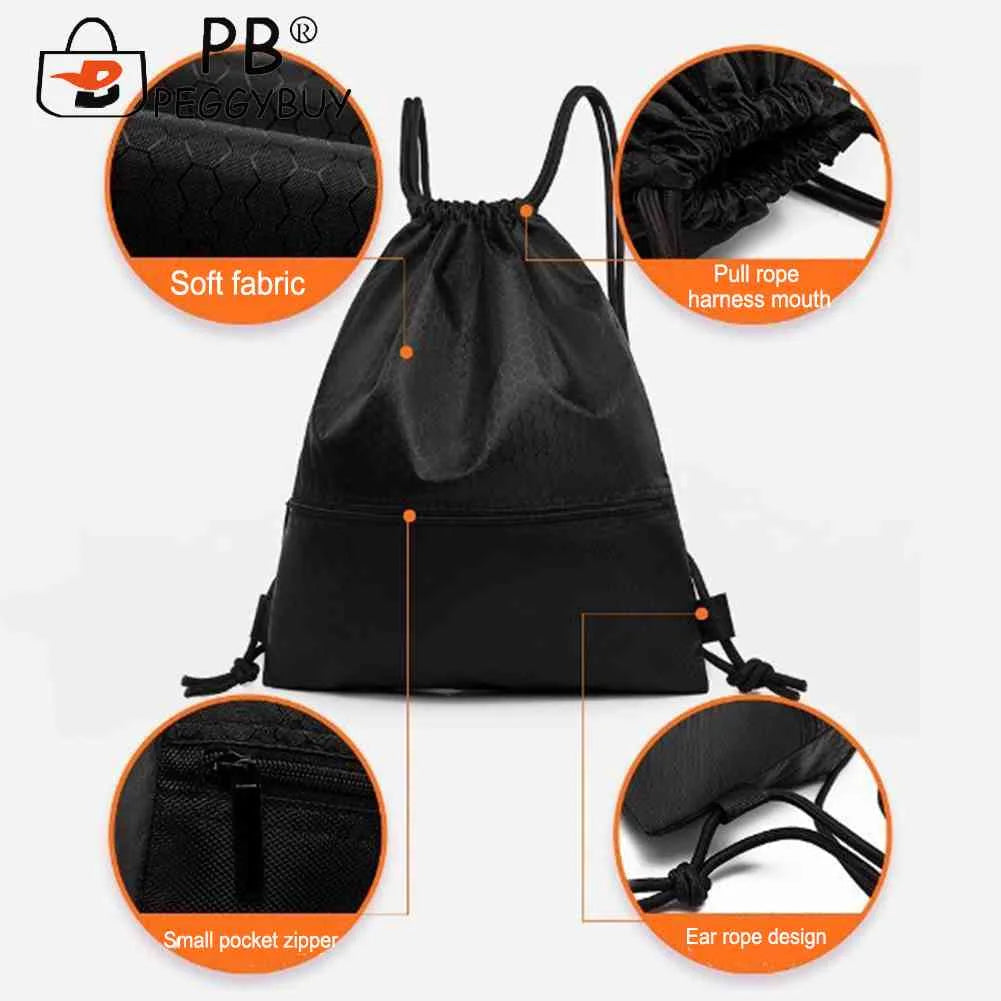 Sports Backpack Drawstring Volleyball Knapsack Waterproof Outdoor