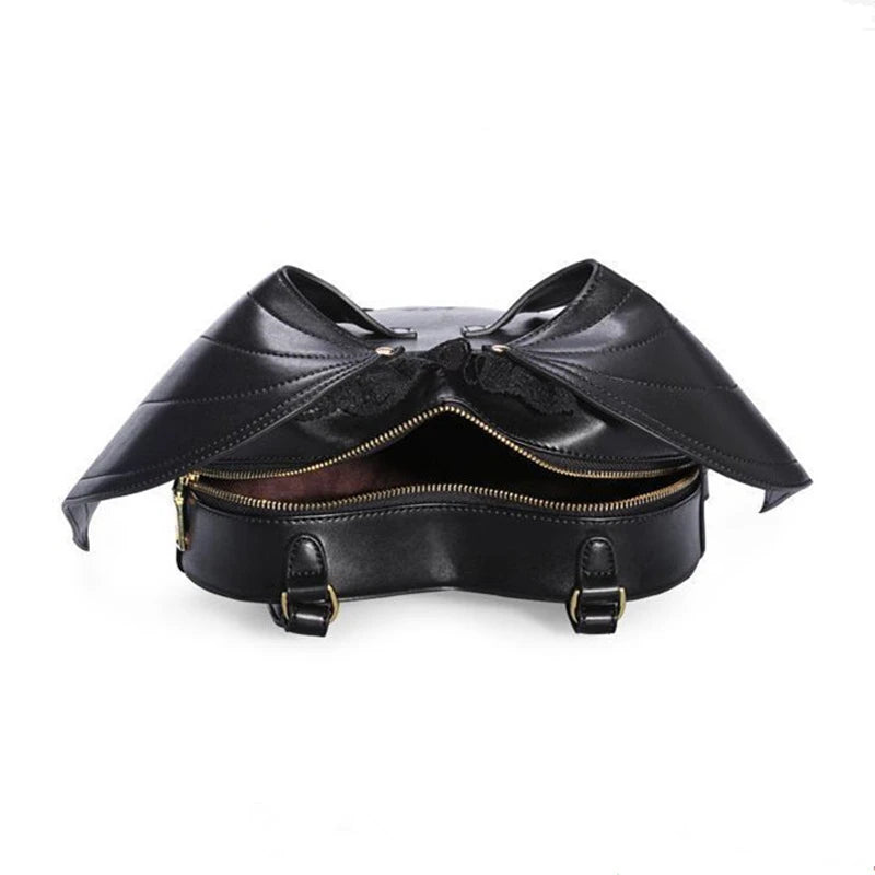 Bat Wing Backpack For Women Girl Punk Style School Bag Angel Wings Backpack