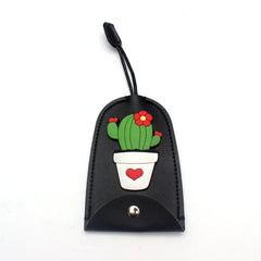 Cactus Key Bag PU Leather Key Wallets Car Key Holder Case