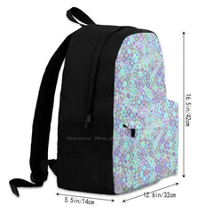 Seamless Patterns Bag Backpack Men Women Girls Teenage Seamless Floral