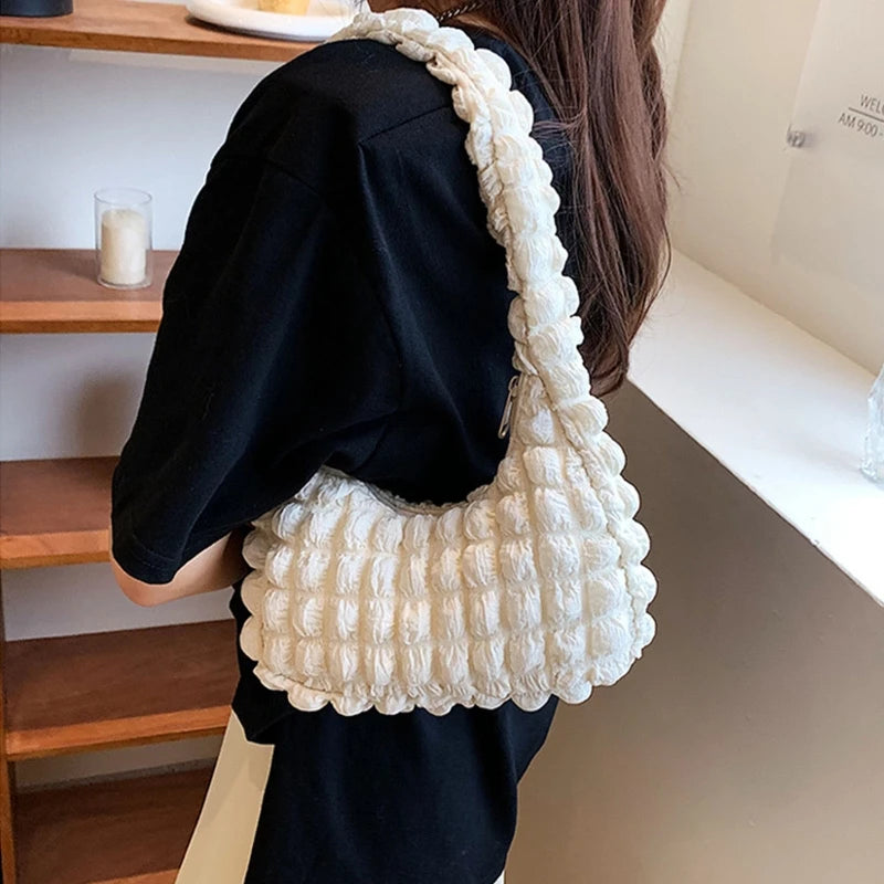 Pleated Cloud Bag Shoulder Bag Underarm Bag