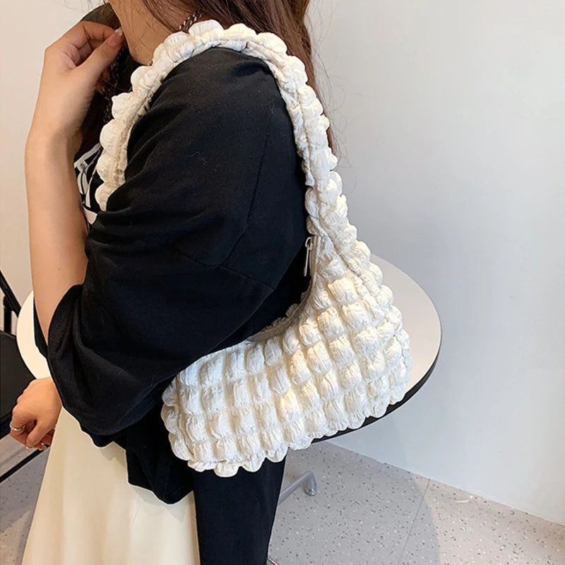 Pleated Cloud Bag Shoulder Bag Underarm Bag
