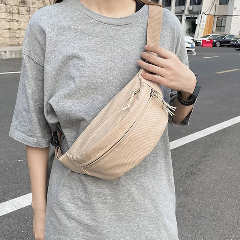 Street Style Hip Bag Crossbody Pack Chest Waist Packs