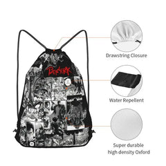 Berserk Manga Guts Berserker Armour Drawstring Backpack