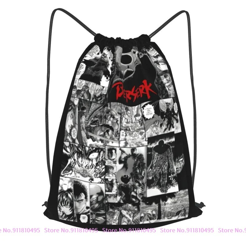 Berserk Manga Guts Berserker Armour Drawstring Backpack