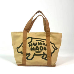 Animal Print Canvas Backpack Men Women One Shoulder Large Satchel