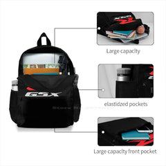 Gsx-R Merchandise School Bag Big Capacity Backpack Laptop 15 Inch