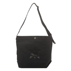 Canvas Shoulder Bag Men Women Large Travel Leather Messenger Bag