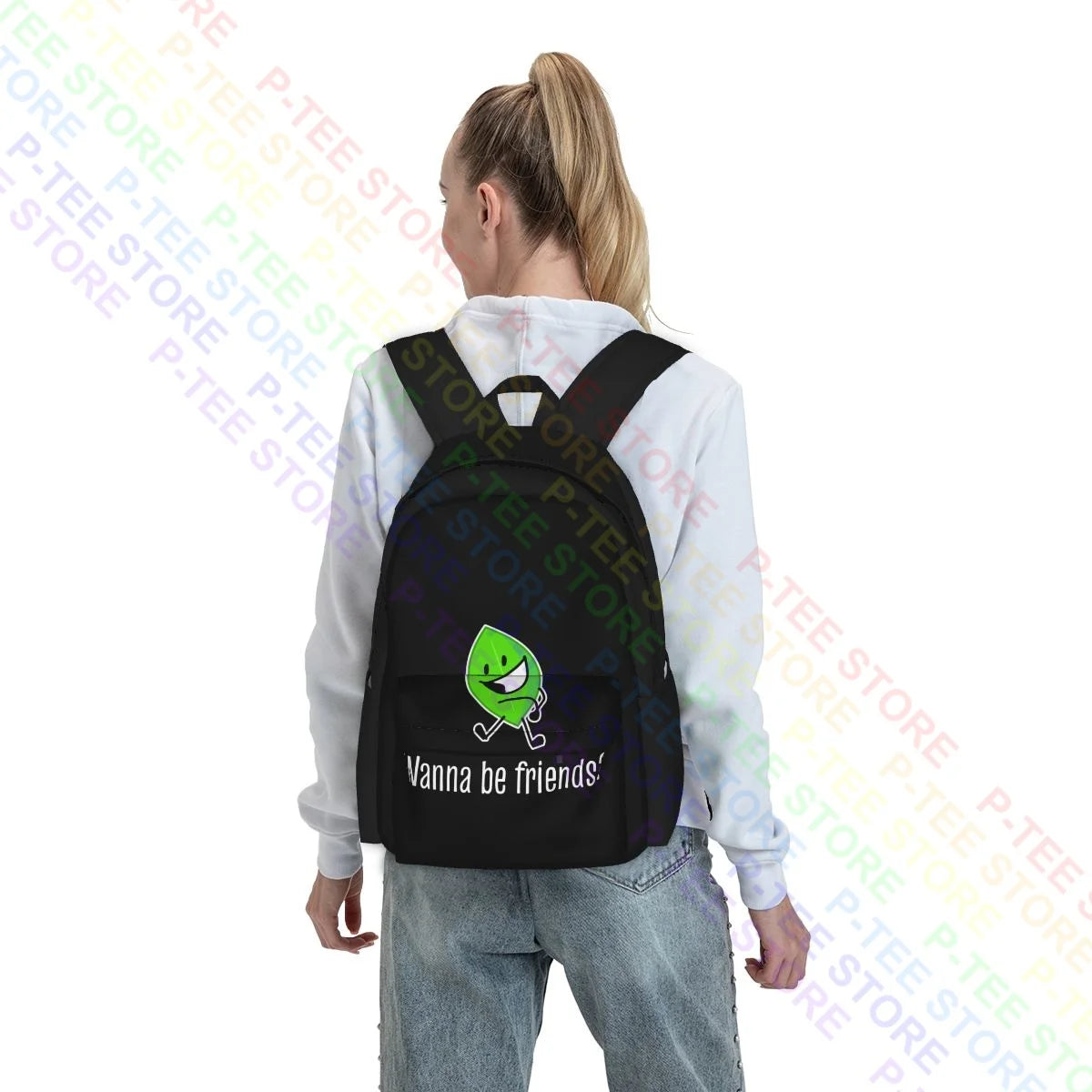 BFDI Battle For Dream Island Leafy Youth Large Capacity Backpack