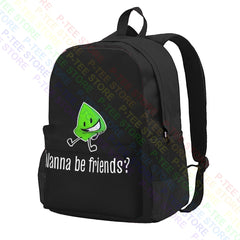 BFDI Battle For Dream Island Leafy Youth Large Capacity Backpack