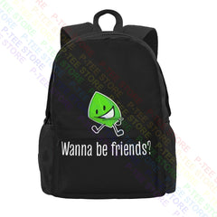 BFDI Battle For Dream Island Leafy Youth Large Capacity Backpack