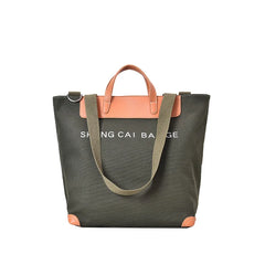 Canvas Totes Satchels Zipper Casual Handbags Large Capacity Shoulder Bags