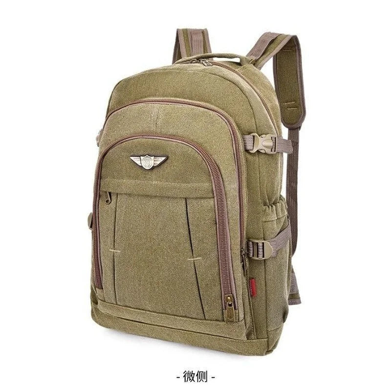 Big Capacity Men Backpack Laptop 16 Inch Canvas School Bags Teen College Student